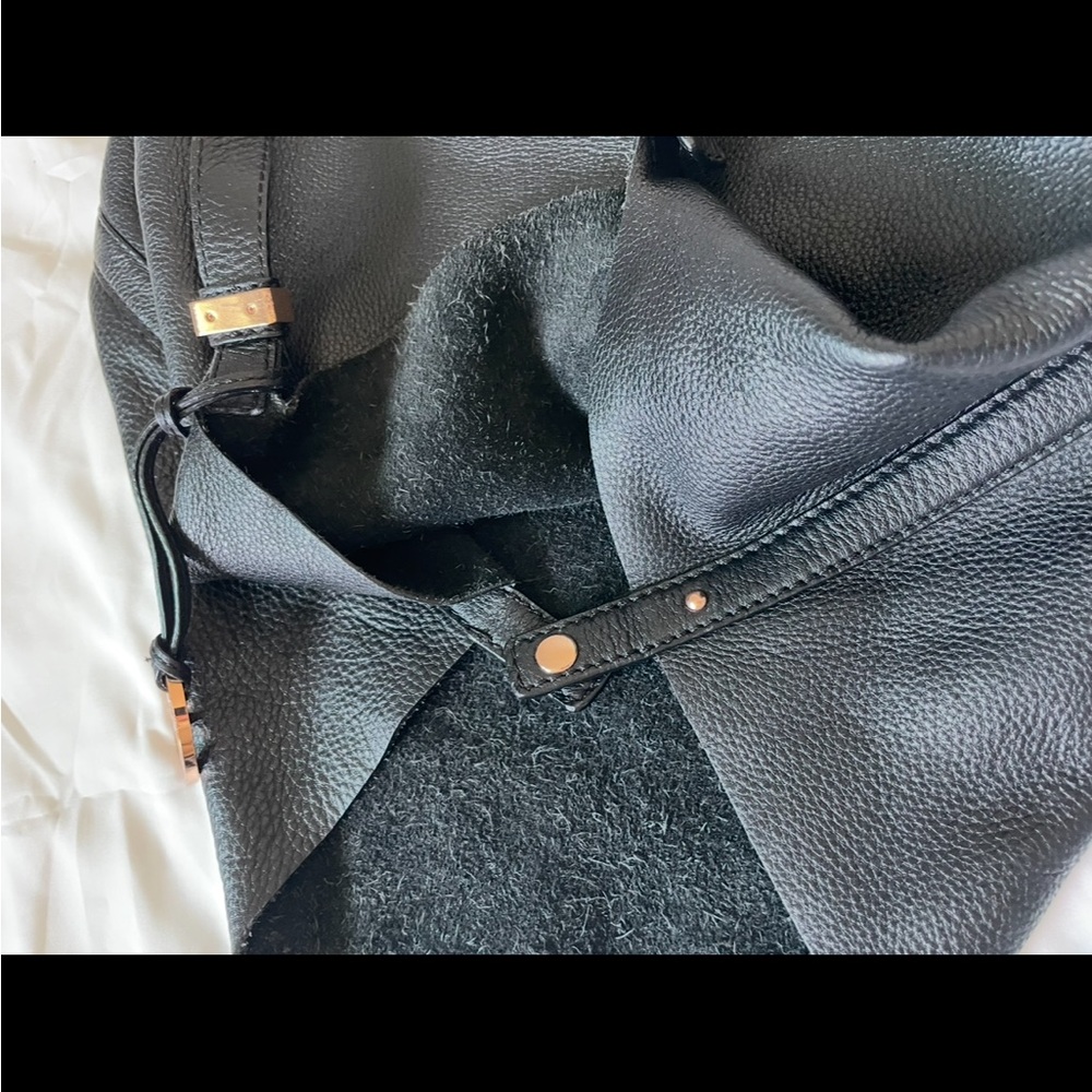 Michael Kors Black Leather Tote Bag - Picture 10 of 16